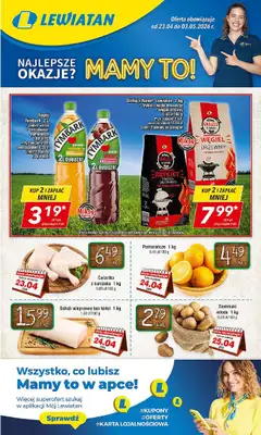 LEWIATAN - gazetka promocyjna Mamy TO w Lewiatanie – woj. małopolskie od czwartku 23.04 do niedzieli 03.05
