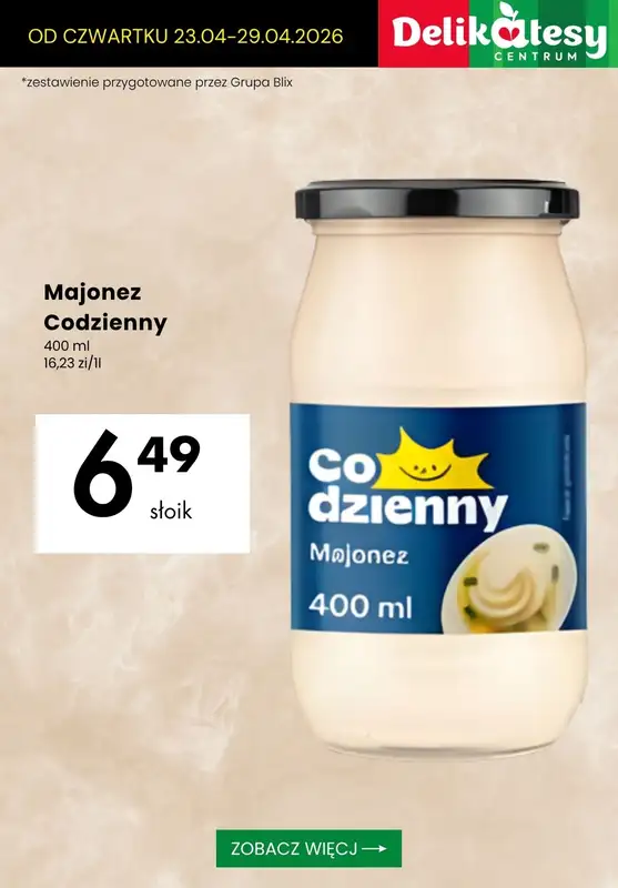 Delikatesy Centrum - gazetka promocyjna Majonezy i ketchupy - sprawdź oferty! od czwartku 23.04 do środy 29.04 - strona 8