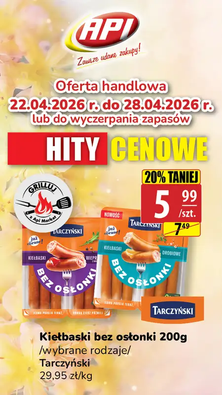 API Market - gazetka promocyjna Plakaty promocyjne od środy 22.04 do wtorku 28.04 - strona 4