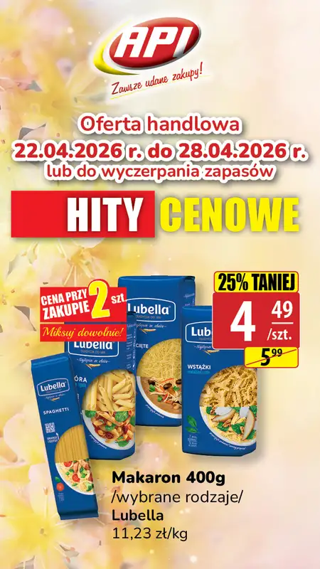 API Market - gazetka promocyjna Plakaty promocyjne od środy 22.04 do wtorku 28.04 - strona 11