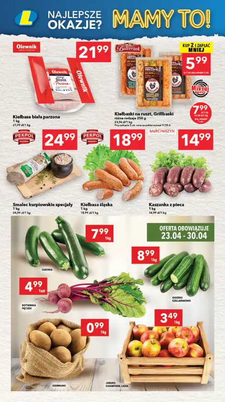 LEWIATAN - gazetka promocyjna Mamy TO w Lewiatanie – Północ od czwartku 23.04 do niedzieli 03.05 - strona 6