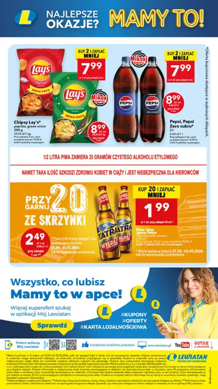 LEWIATAN - gazetka promocyjna Mamy TO w Lewiatanie – woj. wielkopolskie od czwartku 23.04 do niedzieli 03.05 - strona 16