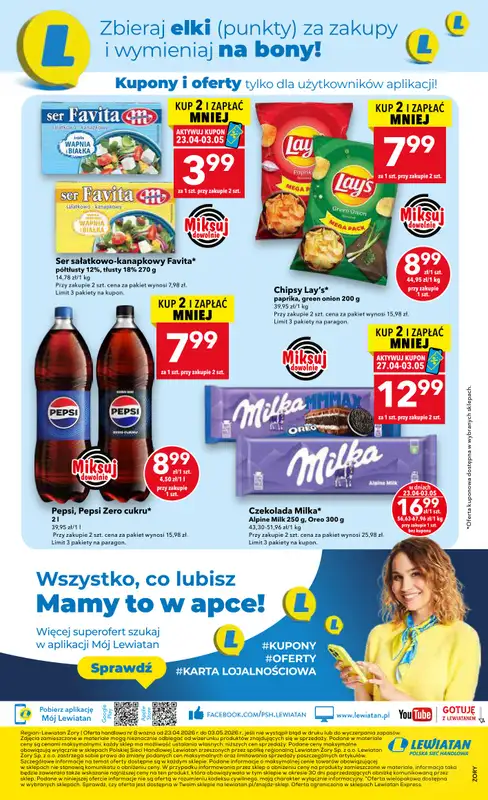 LEWIATAN - gazetka promocyjna Mamy TO w Lewiatanie – Żory od czwartku 23.04 do niedzieli 03.05 - strona 12