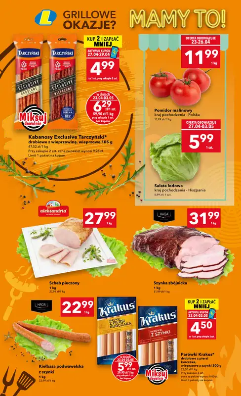 LEWIATAN - gazetka promocyjna Mamy TO w Lewiatanie – Żory od czwartku 23.04 do niedzieli 03.05 - strona 4