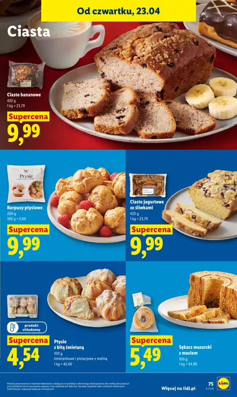 Lidl - gazetka promocyjna Oferta od czwartku od czwartku 23.04 do niedzieli 26.04 - strona 75