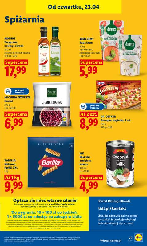Lidl - gazetka promocyjna Oferta od czwartku od czwartku 23.04 do niedzieli 26.04 - strona 79