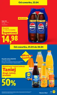 Lidl - gazetka promocyjna Oferta od czwartku od czwartku 23.04 do niedzieli 26.04 - strona 33