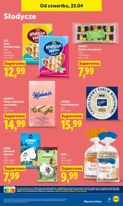 Lidl - gazetka promocyjna Oferta od czwartku od czwartku 23.04 do niedzieli 26.04 - strona 77