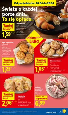 Lidl - gazetka promocyjna Oferta od czwartku od czwartku 23.04 do niedzieli 26.04 - strona 45