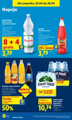 Lidl - gazetka promocyjna Oferta od czwartku od czwartku 23.04 do niedzieli 26.04 - strona 64
