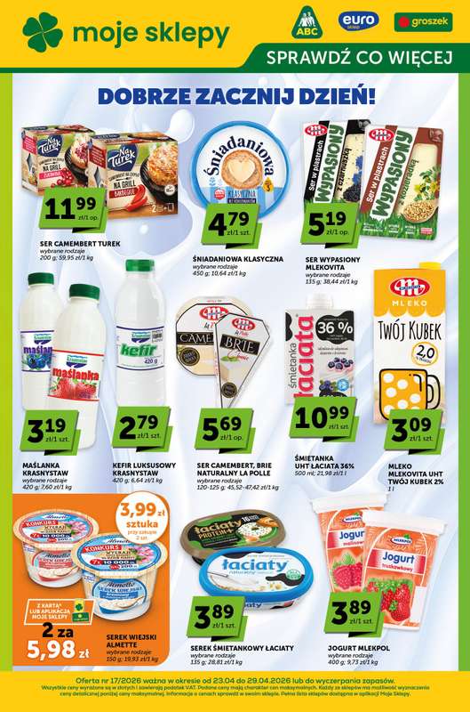 Groszek - gazetka promocyjna Sprawdź, co więcej  do środy 29.04
