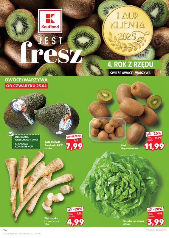 Kaufland - gazetka promocyjna Gazetka Tygodnia od czwartku 23.04 do wtorku 28.04 - strona 26