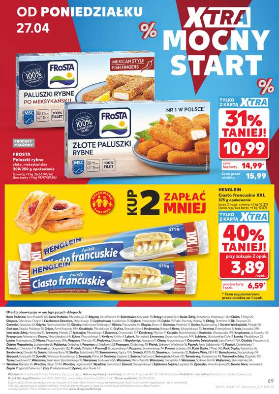 Kaufland - gazetka promocyjna Gazetka Tygodnia od czwartku 23.04 do wtorku 28.04 - strona 69