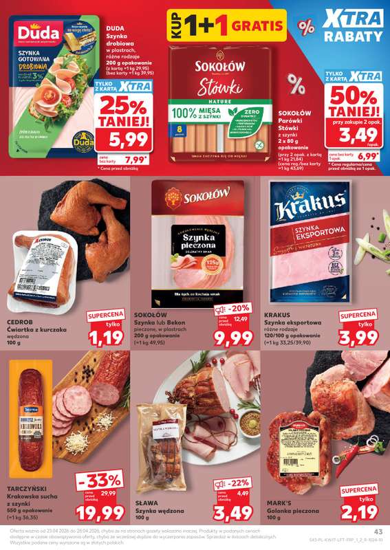 Kaufland - gazetka promocyjna Gazetka Tygodnia od czwartku 23.04 do wtorku 28.04 - strona 43