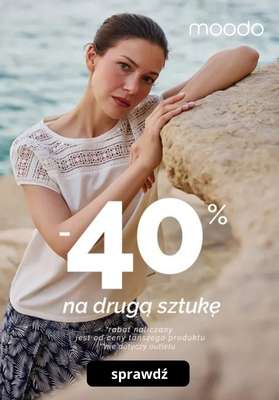 BEST SALE - gazetka promocyjna Moodo | Drugi produkt -40% od środy 22.04 do poniedziałku 27.04