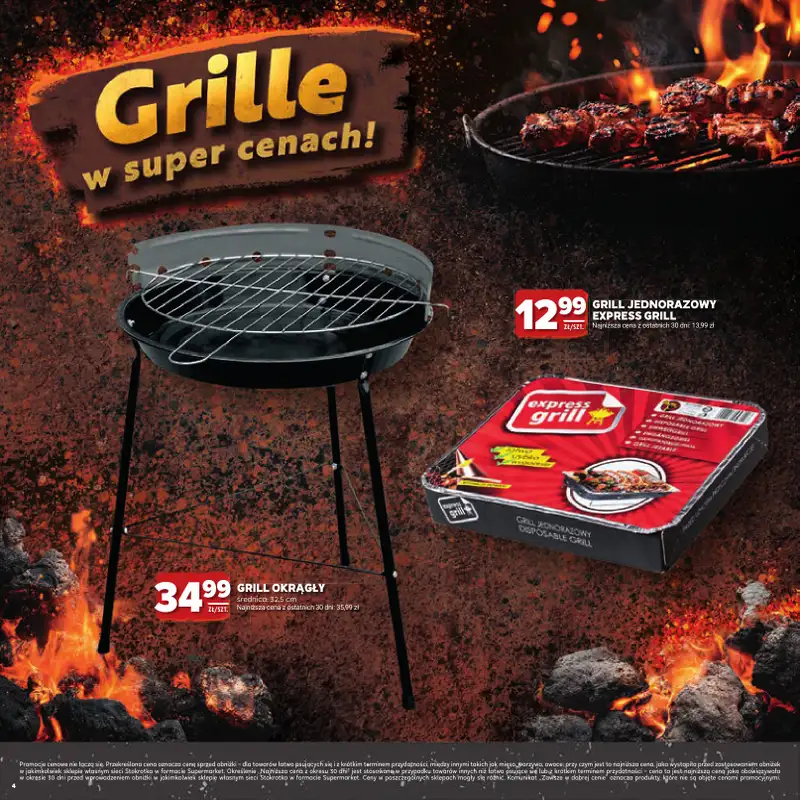 Stokrotka - gazetka promocyjna Katalog Grill!  do środy 06.05 - strona 4
