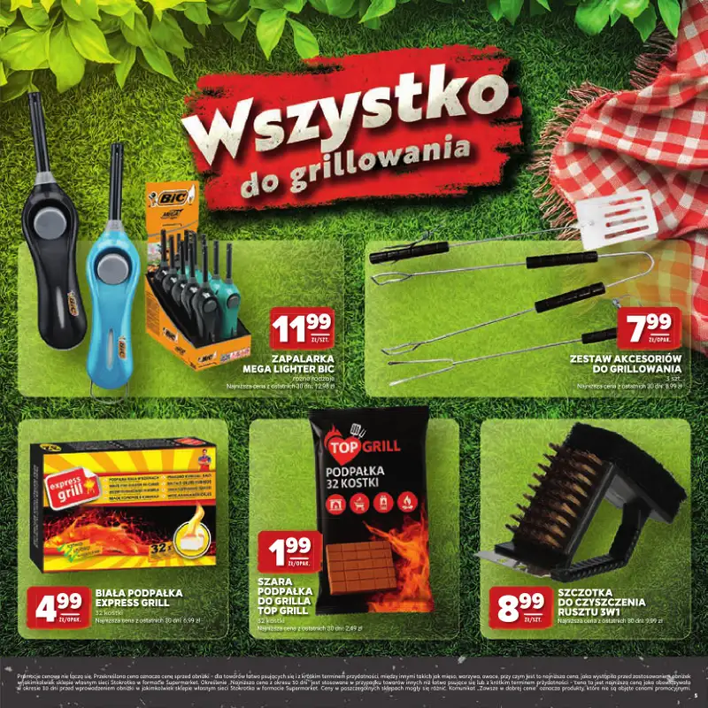 Stokrotka - gazetka promocyjna Katalog Grill!  do środy 06.05 - strona 5