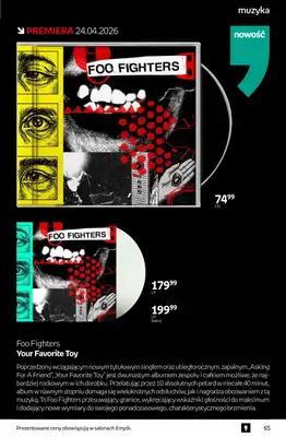 Empik - gazetka promocyjna Tom kultury: muzyka od środy 22.04 do wtorku 05.05 - strona 2