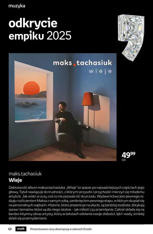 Empik - gazetka promocyjna Tom kultury: muzyka od środy 22.04 do wtorku 05.05 - strona 5