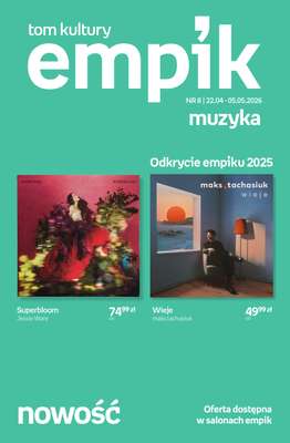 Empik - gazetka promocyjna Tom kultury: muzyka od środy 22.04 do wtorku 05.05