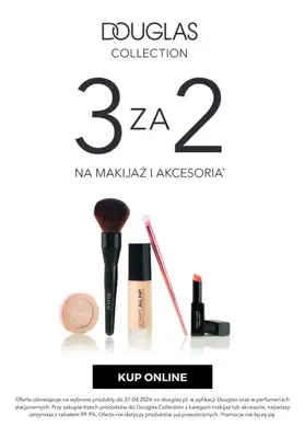 BEST SALE - gazetka promocyjna Douglas | 3 za 2 na makijaż i akcesoria Douglas Collection od środy 22.04 do poniedziałku 27.04