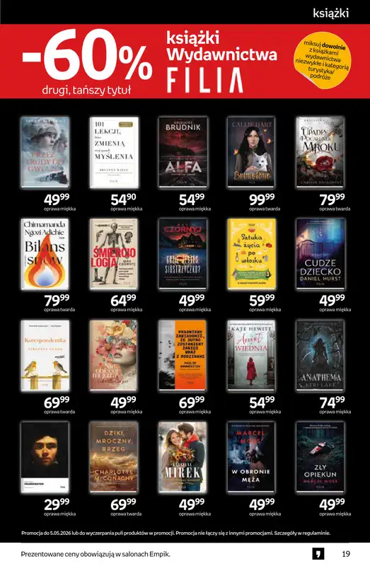 Empik - gazetka promocyjna Tom kultury: książki od środy 22.04 do wtorku 05.05 - strona 19