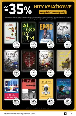Empik - gazetka promocyjna Tom kultury: książki od środy 22.04 do wtorku 05.05 - strona 3