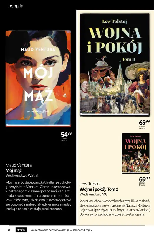 Empik - gazetka promocyjna Tom kultury: książki od środy 22.04 do wtorku 05.05 - strona 8