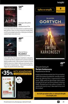 Empik - gazetka promocyjna Tom kultury: książki od środy 22.04 do wtorku 05.05 - strona 25