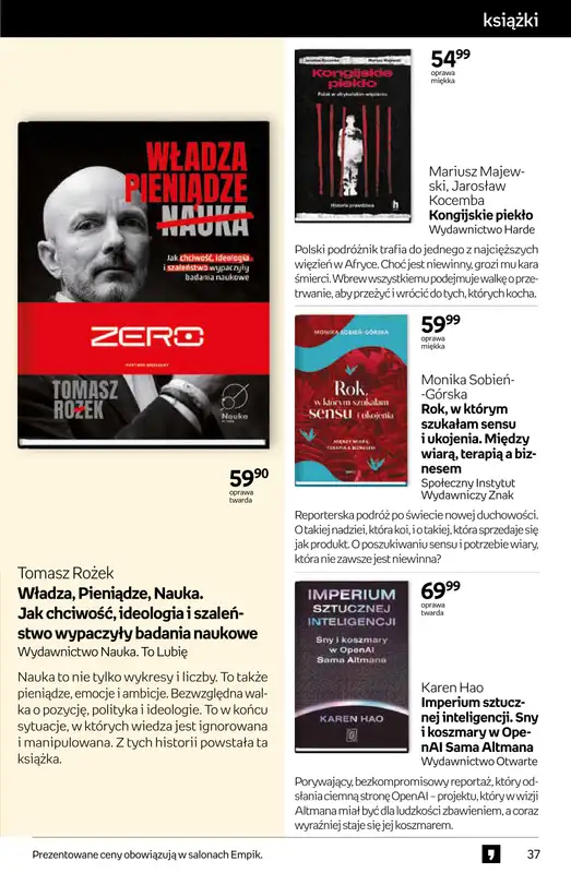 Empik - gazetka promocyjna Tom kultury: książki od środy 22.04 do wtorku 05.05 - strona 37