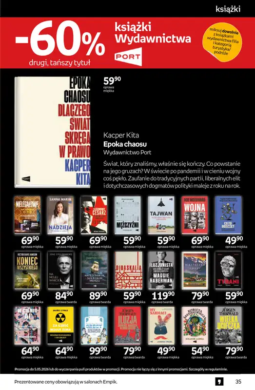 Empik - gazetka promocyjna Tom kultury: książki od środy 22.04 do wtorku 05.05 - strona 35