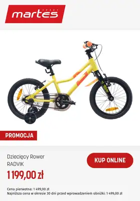 Martes Sport - gazetka promocyjna Rowery dziecięce w supercenach od środy 22.04  - strona 10