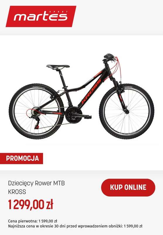 Martes Sport - gazetka promocyjna Rowery dziecięce w supercenach od środy 22.04  - strona 2