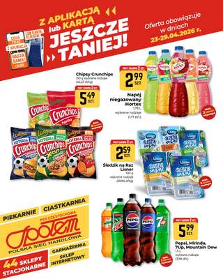 Społem Częstochowa - gazetka promocyjna Plakaty promocyjne od czwartku 23.04 do środy 29.04