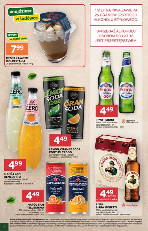 Stokrotka - gazetka promocyjna Włochy od kuchni od piątku 17.04 do środy 06.05 - strona 9