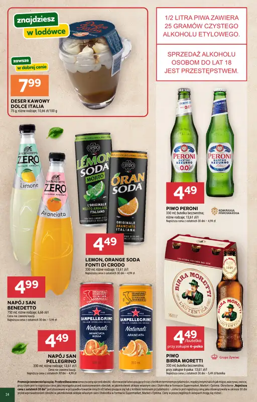 Stokrotka - gazetka promocyjna Włochy od kuchni od piątku 17.04 do środy 06.05 - strona 9