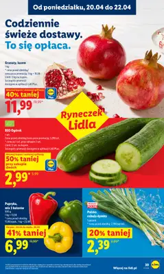Lidl - gazetka promocyjna Oferta od czwartku od czwartku 23.04 do niedzieli 26.04 - strona 39