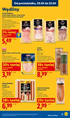 Lidl - gazetka promocyjna Oferta od czwartku od czwartku 23.04 do niedzieli 26.04 - strona 49