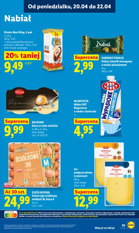 Lidl - gazetka promocyjna Oferta od czwartku od czwartku 23.04 do niedzieli 26.04 - strona 51