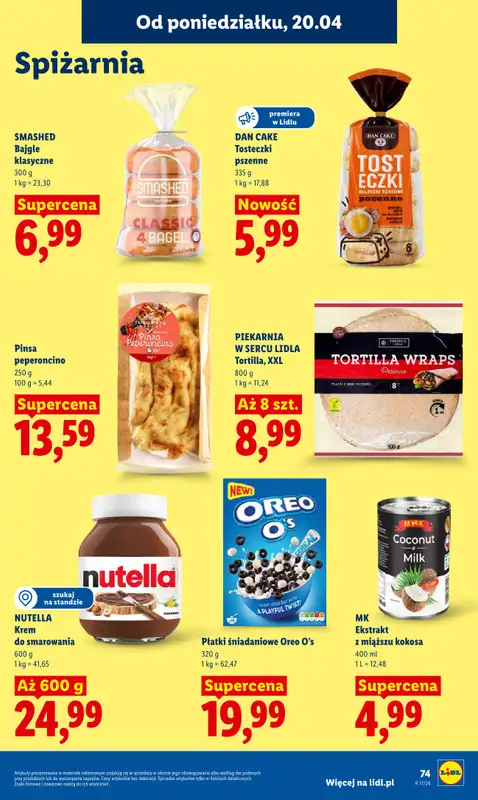 Lidl - gazetka promocyjna Oferta od czwartku od czwartku 23.04 do niedzieli 26.04 - strona 77