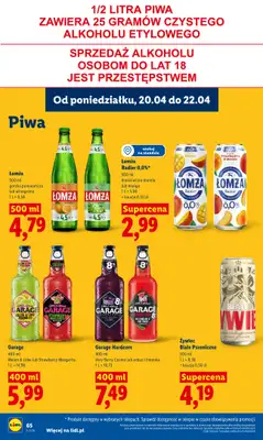 Lidl - gazetka promocyjna Oferta od czwartku od czwartku 23.04 do niedzieli 26.04 - strona 68