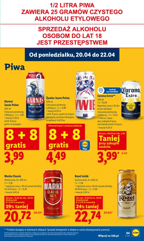 Lidl - gazetka promocyjna Oferta od czwartku od czwartku 23.04 do niedzieli 26.04 - strona 67