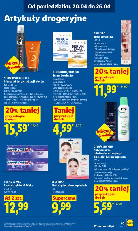 Lidl - gazetka promocyjna Oferta od czwartku od czwartku 23.04 do niedzieli 26.04 - strona 83