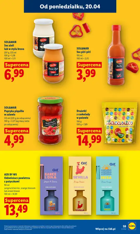 Lidl - gazetka promocyjna Oferta od czwartku od czwartku 23.04 do niedzieli 26.04 - strona 59