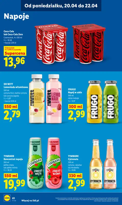 Lidl - gazetka promocyjna Oferta od czwartku od czwartku 23.04 do niedzieli 26.04 - strona 64