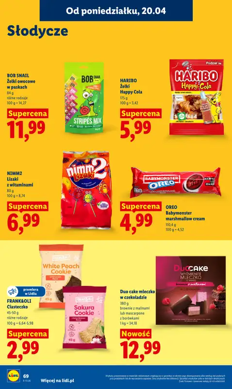 Lidl - gazetka promocyjna Oferta od czwartku od czwartku 23.04 do niedzieli 26.04 - strona 72