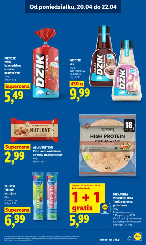 Lidl - gazetka promocyjna Oferta od czwartku od czwartku 23.04 do niedzieli 26.04 - strona 79