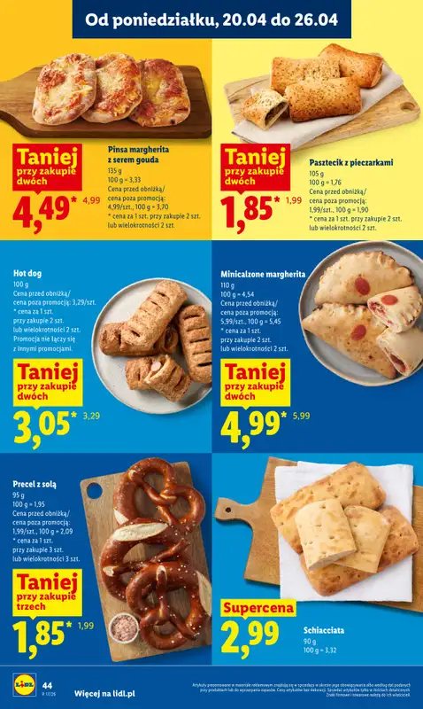 Lidl - gazetka promocyjna Oferta od czwartku od czwartku 23.04 do niedzieli 26.04 - strona 44