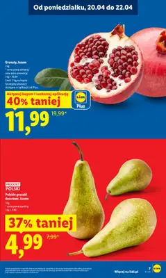 Lidl - gazetka promocyjna Oferta od czwartku od czwartku 23.04 do niedzieli 26.04 - strona 7