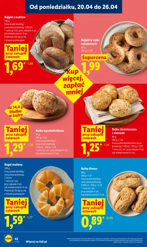 Lidl - gazetka promocyjna Oferta od czwartku od czwartku 23.04 do niedzieli 26.04 - strona 42